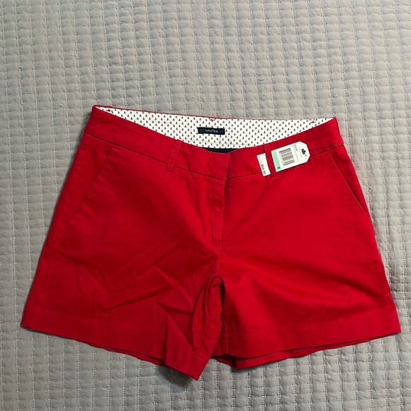 NWT Nautica Cherry Red 5” inseam women’s cotton shorts - Picture 2 of 5